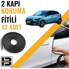 B&M Kauçuk Hyundai I20 (2015-2020) Kapı Koruma Fitili-Iki KAPI-SIYAH-BM0977