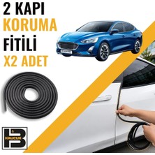 B&M Kauçuk Ford Focus Sedan (4.nesil) Kapı Koruma Fitili-Iki KAPI-SIYAH-BM1211
