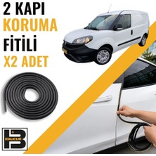 B&M Kauçuk Fiat Doblo Panelvan (2015-2022) Kapı Koruma Fitili-Iki KAPI-SIYAH-BM1176