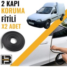B&M Kauçuk Opel Combo B Panelvan Kapı Koruma Fitili-Iki KAPI-SIYAH-BM1130