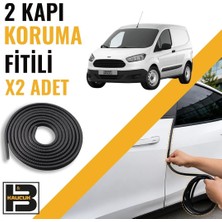 B&M Kauçuk Ford Courier Panelvan (2014-2023) Kapı Koruma Fitili-Iki KAPI-SIYAH-BM1106