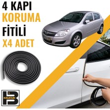 B&M Kauçuk Opel Astra H Kapı Koruma Fitili-4 KAPI-SIYAH-BM2208
