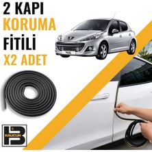 B&M Kauçuk Peugeot 207 Kapı Koruma Fitili-Iki KAPI-SIYAH-BM1227