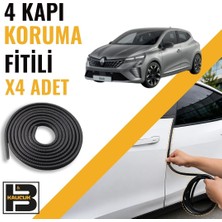 B&M Kauçuk Renault Clio 5 E-Tech Kapı Koruma Fitili-4 KAPI-SIYAH-BM2160