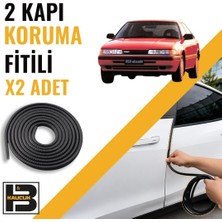 B&M Kauçuk Mazda 626 Hatchback (1988-1991) Kapı Koruma Fitili-Iki KAPI-SIYAH-BM1182