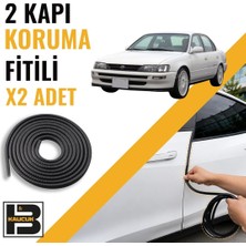 B&M Kauçuk Toyota Corolla (1991-1998) Kapı Koruma Fitili-Iki KAPI-SIYAH-BM1007