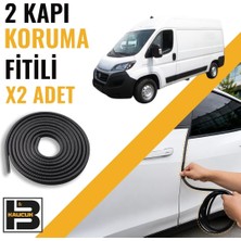 B&M Kauçuk Fiat Ducato Panelvan (2007-2014) Kapı Koruma Fitili-Iki KAPI-SIYAH-BM1178