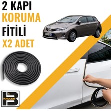 B&M Kauçuk Toyota Auris (2012-2018) Kapı Koruma Fitili-Iki KAPI-SIYAH-BM1023