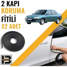 B&M Kauçuk Peugeot 306 Sedan Kapı Koruma Fitili-Iki KAPI-SIYAH-BM1234