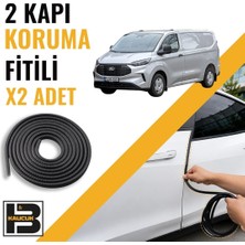 B&M Kauçuk Ford Transit Custom Panelvan (2023-2025) Kapı Koruma Fitili-Iki KAPI-SIYAH-BM1112