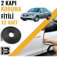 B&M Kauçuk Nissan Almera (2000-2006) Kapı Koruma Fitili-Iki KAPI-SIYAH-BM1042