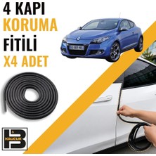 B&M Kauçuk Renault Megane 3 Gt Kapı Koruma Fitili-4 KAPI-SIYAH-BM2174