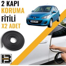 B&M Kauçuk Mazda 2 (2007-2012) Kapı Koruma Fitili-Iki KAPI-SIYAH-BM1193