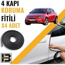 B&M Kauçuk Opel Astra J Kapı Koruma Fitili-4 KAPI-SIYAH-BM2209