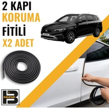 B&M Kauçuk Fiat Egea Cross Station Wagon Kapı Koruma Fitili-Iki KAPI-SIYAH-BM1262