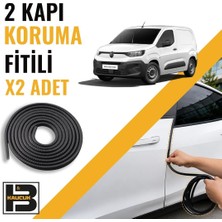 B&M Kauçuk Citroen Berlingo Panelvan (2019-2025) Kapı Koruma Fitili-Iki KAPI-SIYAH-BM1160