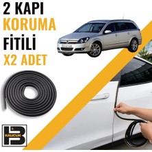 B&M Kauçuk Opel Astra H Station Wagon Kapı Koruma Fitili-Iki KAPI-SIYAH-BM1207
