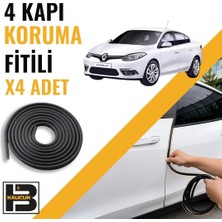 B&M Kauçuk Renault Fluence Kapı Koruma Fitili-4 KAPI-SIYAH-BM2146