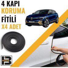 B&M Kauçuk Renault Megane E-Tech Kapı Koruma Fitili-4 KAPI-SIYAH-BM2179