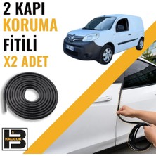 B&M Kauçuk Renault Kango Panelvan (2008-2021) Kapı Koruma Fitili-Iki KAPI-SIYAH-BM1088