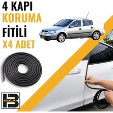 B&M Kauçuk Opel Astra G Sedan (1998-2009) Kapı Koruma Fitili-4 KAPI-SIYAH-BM2206