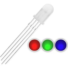 Sanec Rgb LED 5mm Şeffaf Anot 4 Bacaklı Arduino Raspberry