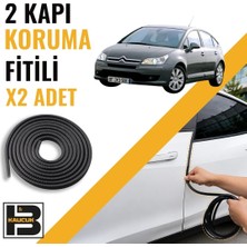 B&M Kauçuk Citroen C4 (1.nesil) Kapı Koruma Fitili-Iki KAPI-SIYAH-BM1245