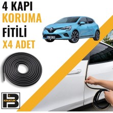 B&M Kauçuk Renault Clio 5 Kapı Koruma Fitili-4 KAPI-SIYAH-BM2159