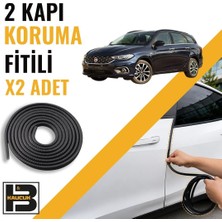 B&M Kauçuk Fiat Egea Station Wagon Kapı Koruma Fitili-Iki KAPI-SIYAH-BM1260