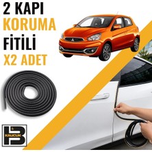 B&M Kauçuk Mitsubishi Spacestar (2019-2022) Kapı Koruma Fitili-Iki KAPI-SIYAH-BM1283