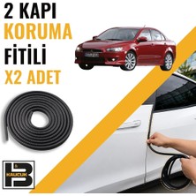 B&M Kauçuk Mitsubishi Lancer Evolution (2007-2016) Kapı Koruma Fitili-Iki KAPI-SIYAH-BM1281