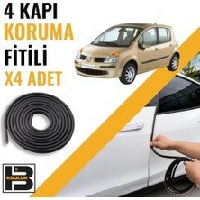 B&M Kauçuk Renault Modus Kapı Koruma Fitili-4 KAPI-SIYAH-BM2152