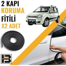 B&M Kauçuk Fiat Panda (2003-2011) Kapı Koruma Fitili-Iki KAPI-SIYAH-BM1272