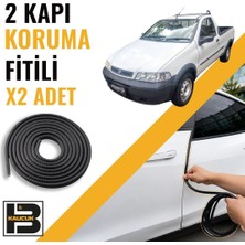 B&M Kauçuk Fiat Strada Kapı Koruma Fitili-Iki KAPI-SIYAH-BM1258