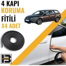 B&M Kauçuk Ford Mondeo Station Wagon (4.nesil) Kapı Koruma Fitili-4 KAPI-SIYAH-BM2227