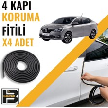 B&M Kauçuk Renault Taliant Kapı Koruma Fitili-4 KAPI-SIYAH-BM2150