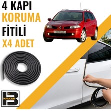 B&M Kauçuk Renault Megane 2 Station Wagon Kapı Koruma Fitili-4 KAPI-SIYAH-BM2171