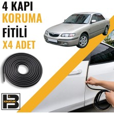 B&M Kauçuk Mazda 626 Sedan (1999-2004) Kapı Koruma Fitili-4 KAPI-SIYAH-BM2470