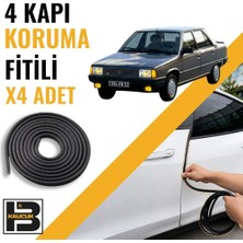 B&M Kauçuk Renault Reno-9 (Broadway-Sprint) Kapı Koruma Fitili-4 KAPI-SIYAH-BM2182