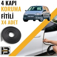 B&M Kauçuk Renault Clio 2 Kapı Koruma Fitili-4 KAPI-SIYAH-BM2154