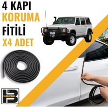 B&M Kauçuk Nissan Patrol (1980-1987) Kapı Koruma Fitili-4 KAPI-SIYAH-BM2334