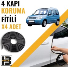 B&M Kauçuk Citroen Berlingo (1996-2007) Kapı Koruma Fitili-4 KAPI-SIYAH-BM2442