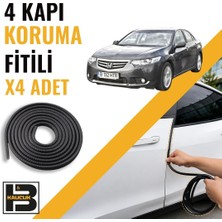 B&M Kauçuk Honda Accord (2012-2019) Kapı Koruma Fitili-4 KAPI-SIYAH-BM2279