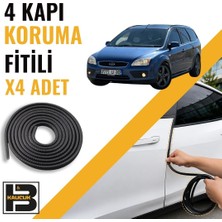 B&M Kauçuk Ford Focus Station Wagon (2.nesil) Kapı Koruma Fitili-4 KAPI-SIYAH-BM2237