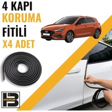 B&M Kauçuk Hyundai I30 (2018-2025) Kapı Koruma Fitili-4 KAPI-SIYAH-BM2262