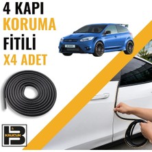 B&M Kauçuk Ford Focus Rs (3.nesil) Kapı Koruma Fitili-4 KAPI-SIYAH-BM2246