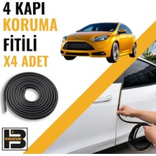 B&M Kauçuk Ford Focus St (3.nesil) Kapı Koruma Fitili-4 KAPI-SIYAH-BM2245