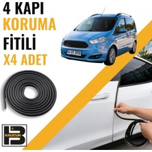B&M Kauçuk Ford Courier (2014-2023) Kapı Koruma Fitili-4 KAPI-SIYAH-BM2392