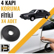 B&M Kauçuk Mazda 626 Sedan (1988-1991) Kapı Koruma Fitili-4 KAPI-SIYAH-BM2468