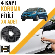 B&M Kauçuk Honda Jazz (2008-2012) Kapı Koruma Fitili-4 KAPI-SIYAH-BM2270